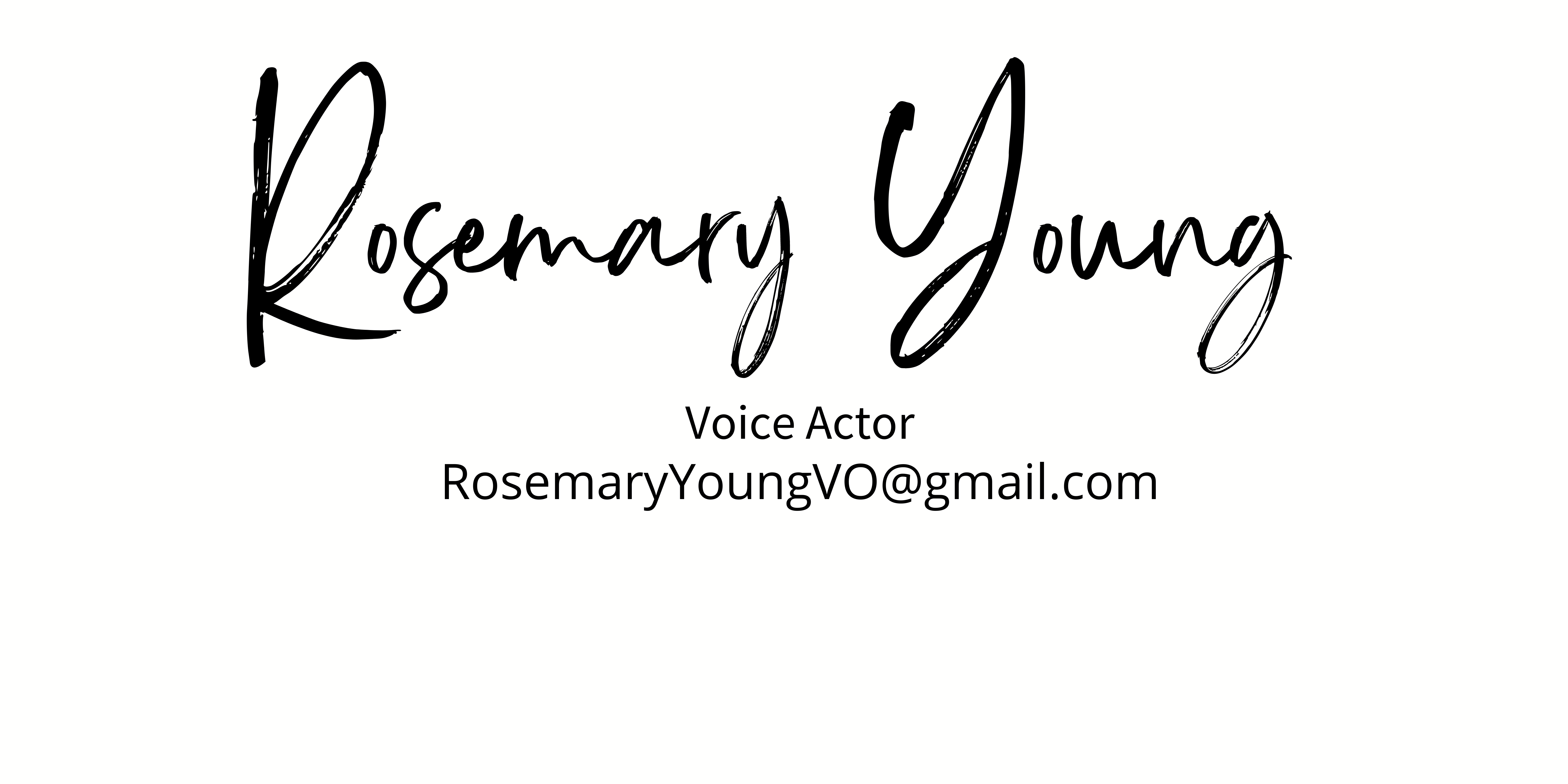 Rosemary Young - Professional Voice Actor for E-Learning & Corporate Narration